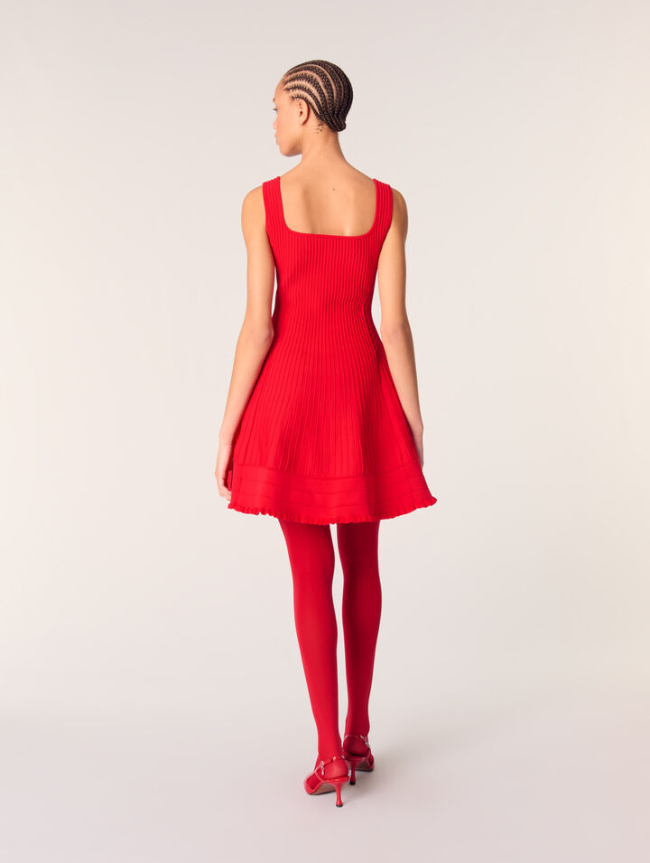 Robe courte en maille