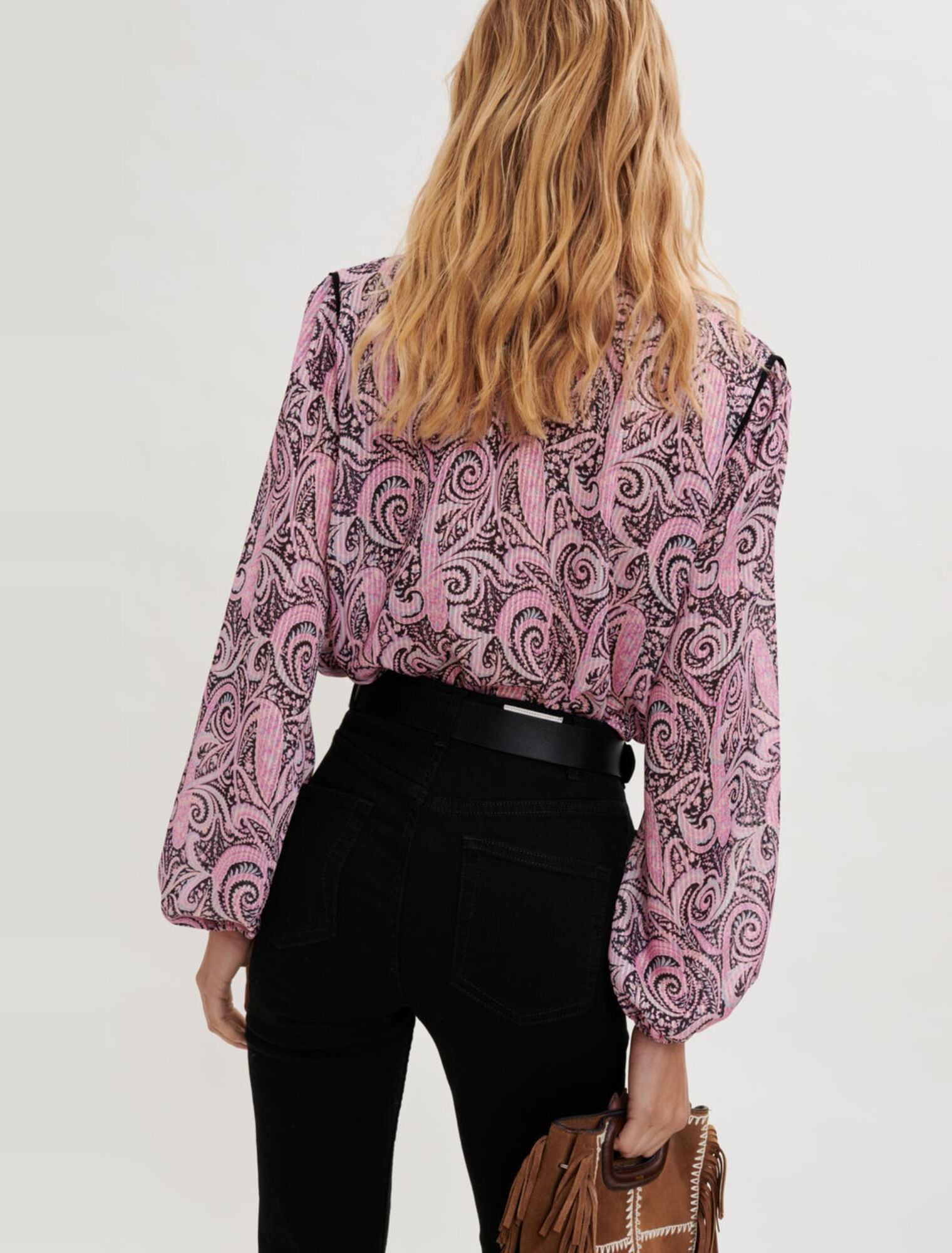 Top fluide imprimé Paisley 