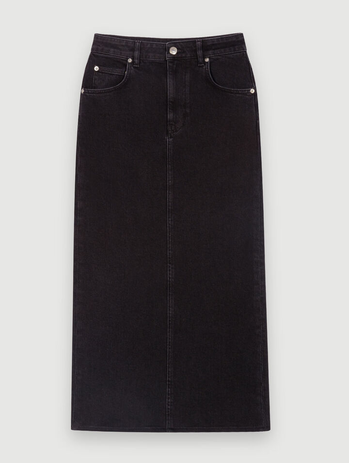 Jupe longue en jean