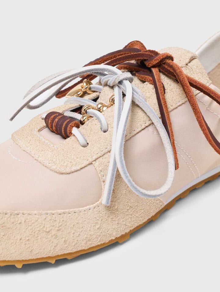 Basket en nylon &agrave; multi-lacets