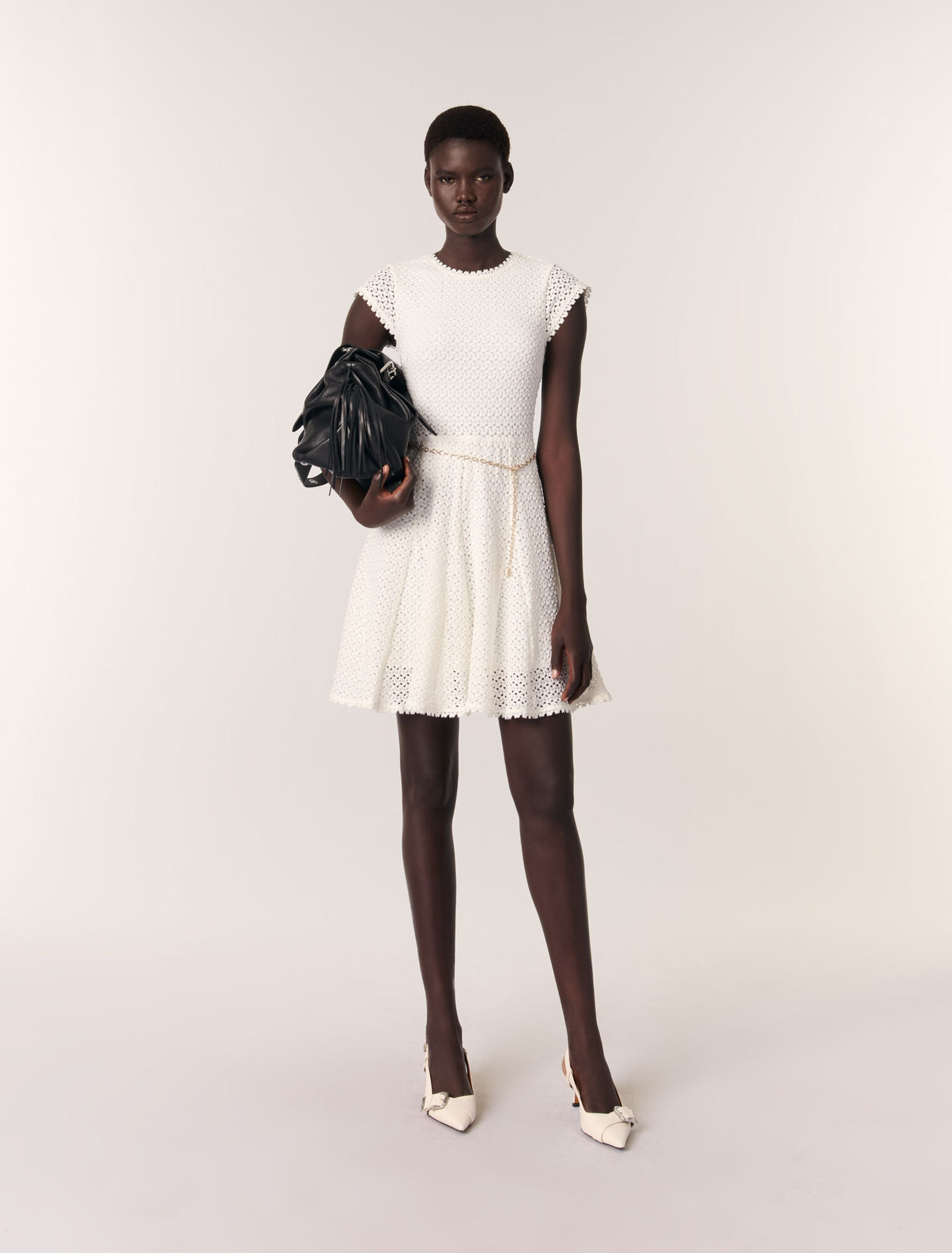 Robe courte en crochet