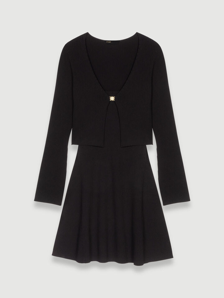 Robe en maille 2 en 1