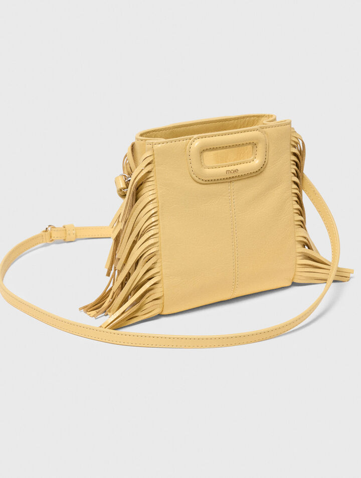 Sac M Mini cuir craquel&eacute; mat