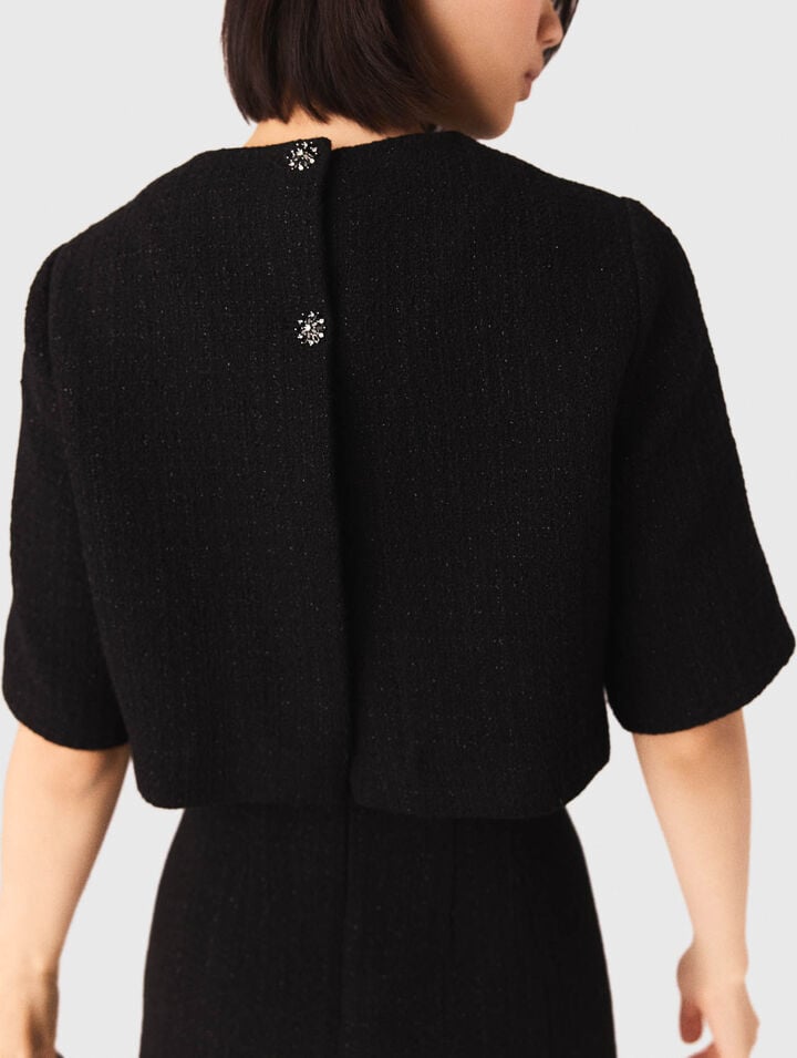 Robe 2 en 1 en tweed 