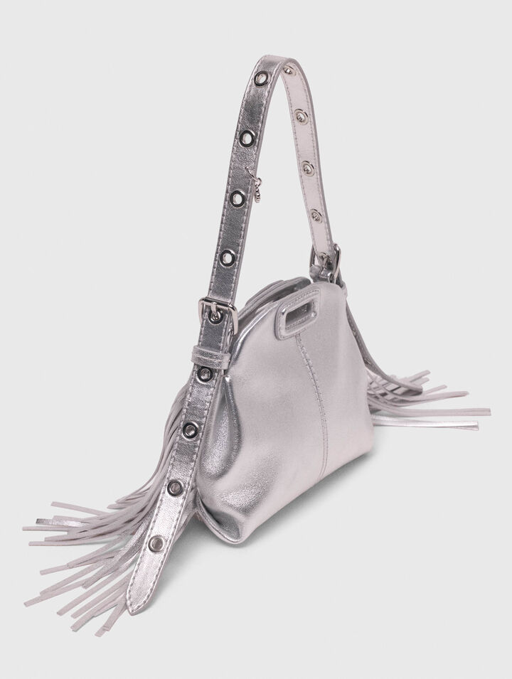 Sac Miss M micro en cuir métallisé