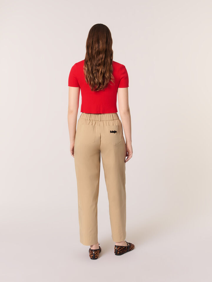Pantalon large en coton