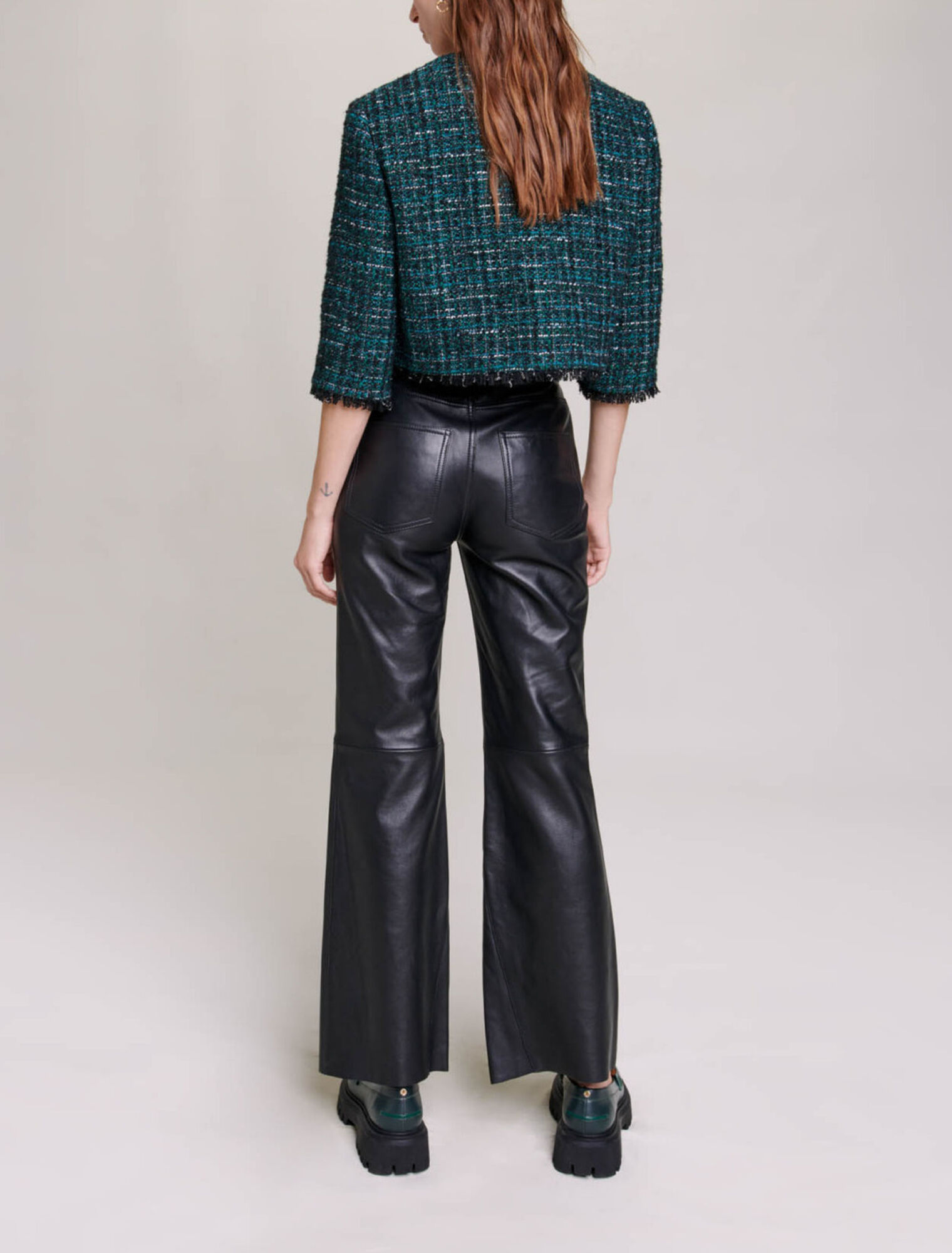 Veste courte en tweed