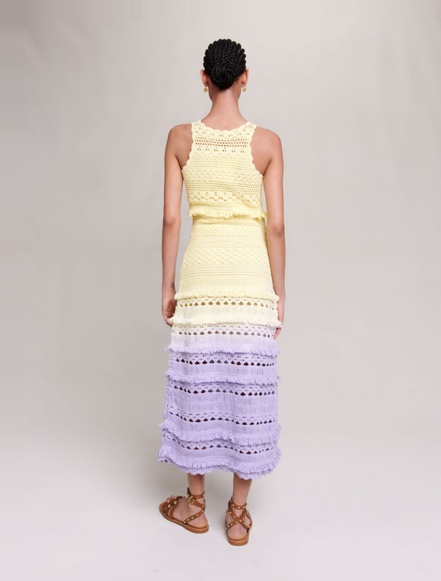 Robe longue crochet