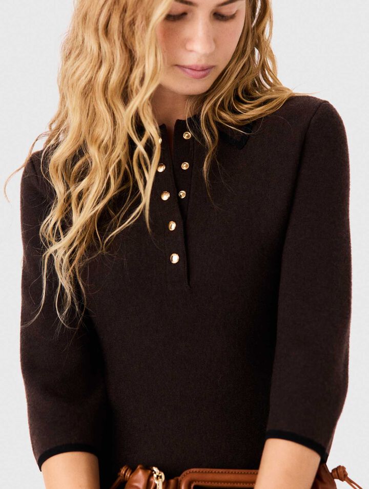 Robe polo en maille