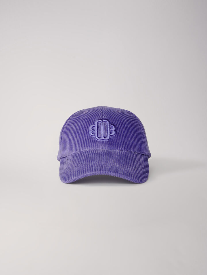 Casquette en velours