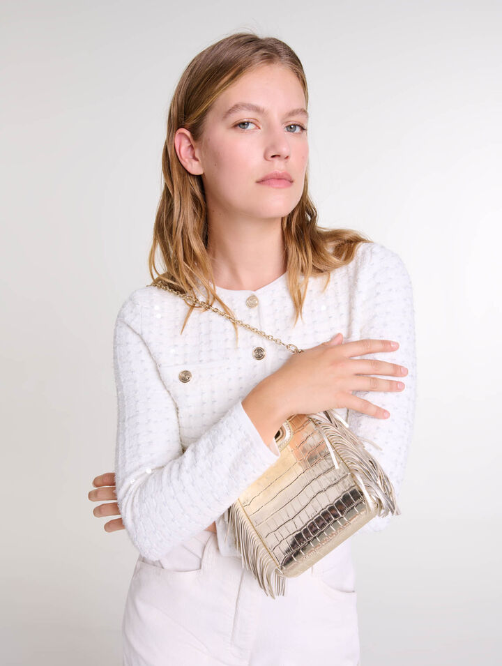 Cardigan en maille à sequins