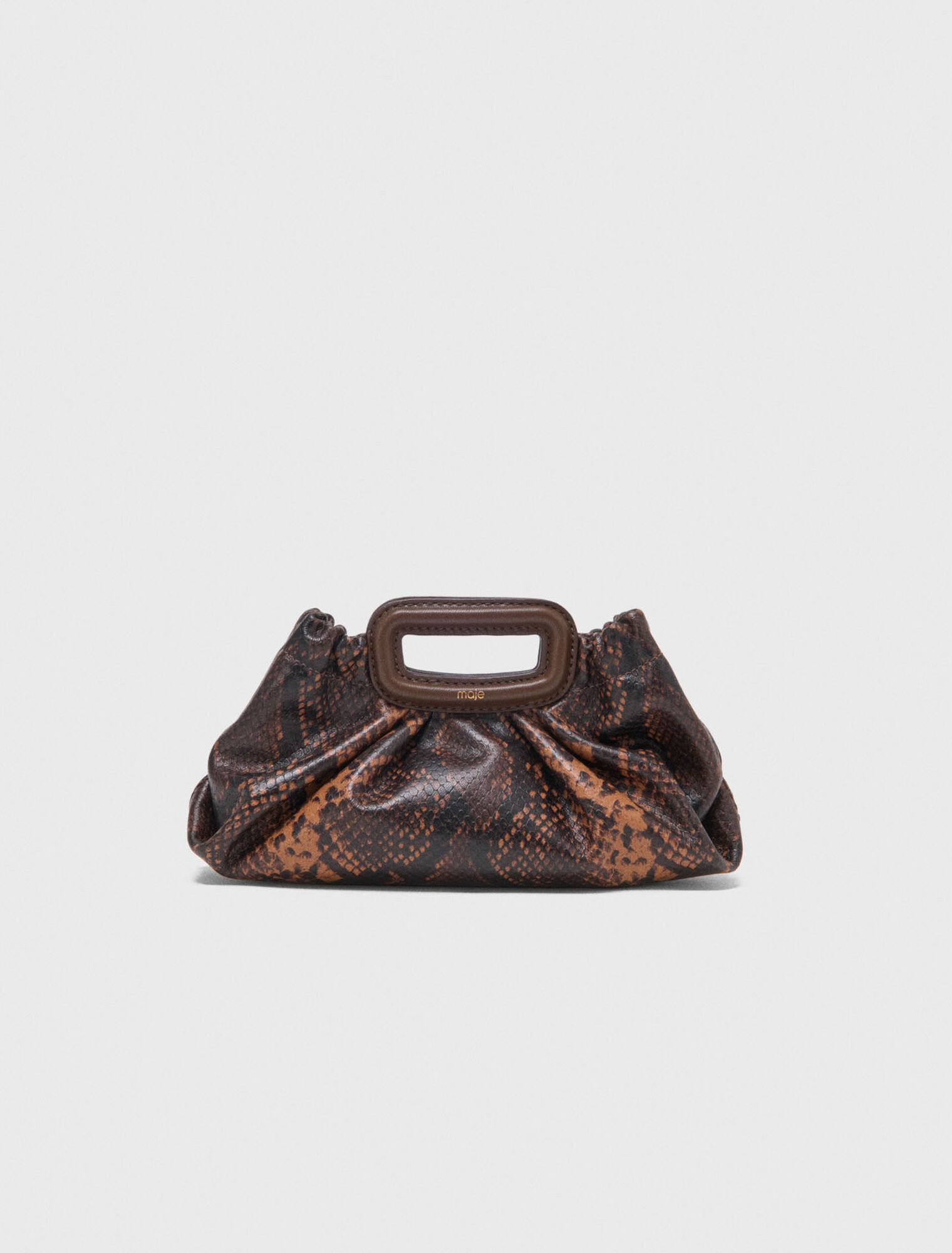 Milpli mini Clutch en cuir emboss&eacute;