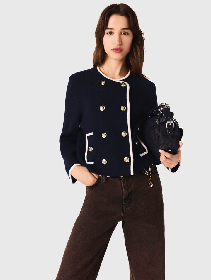 Veste structurée en maille