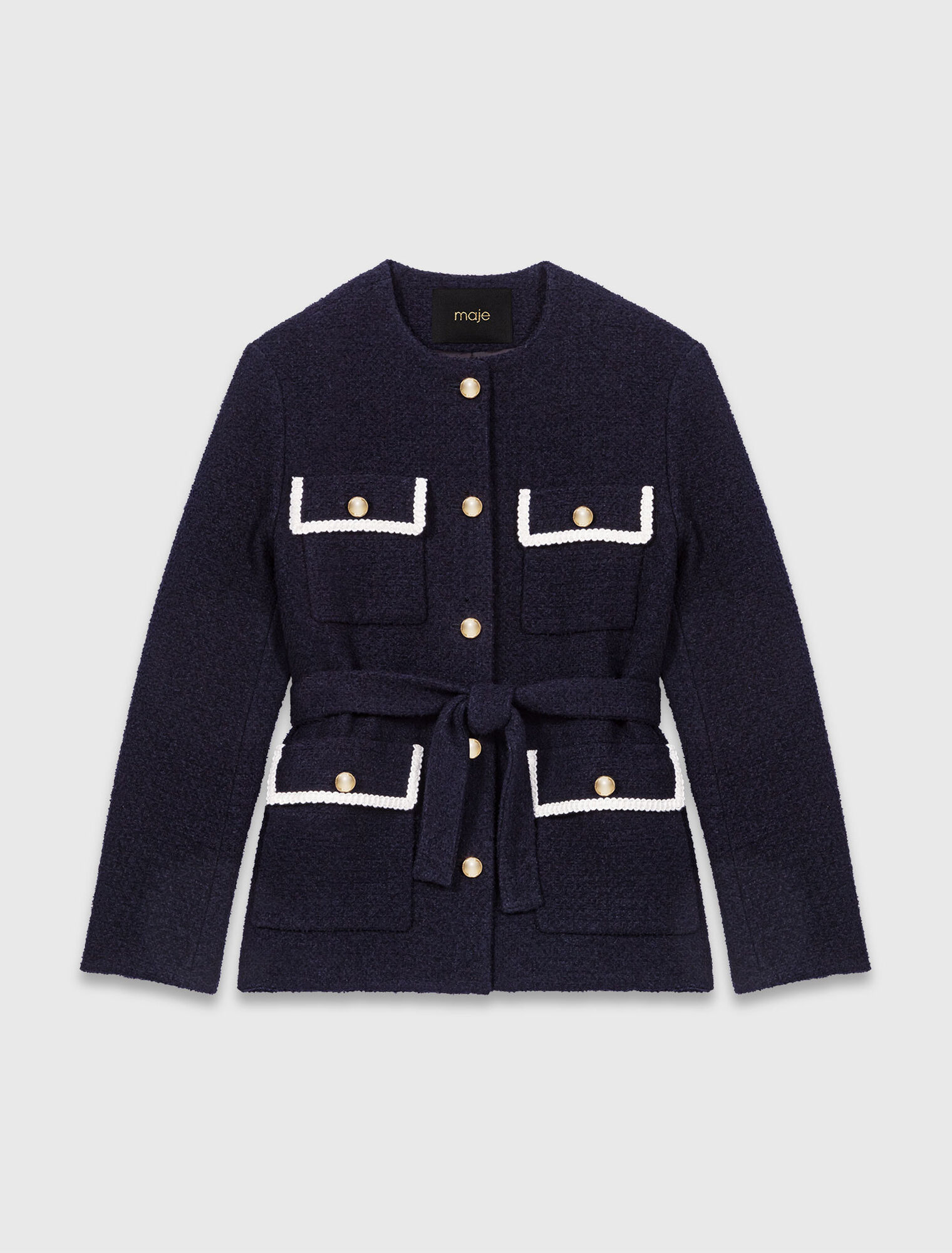 Veste 4 poches en tweed 