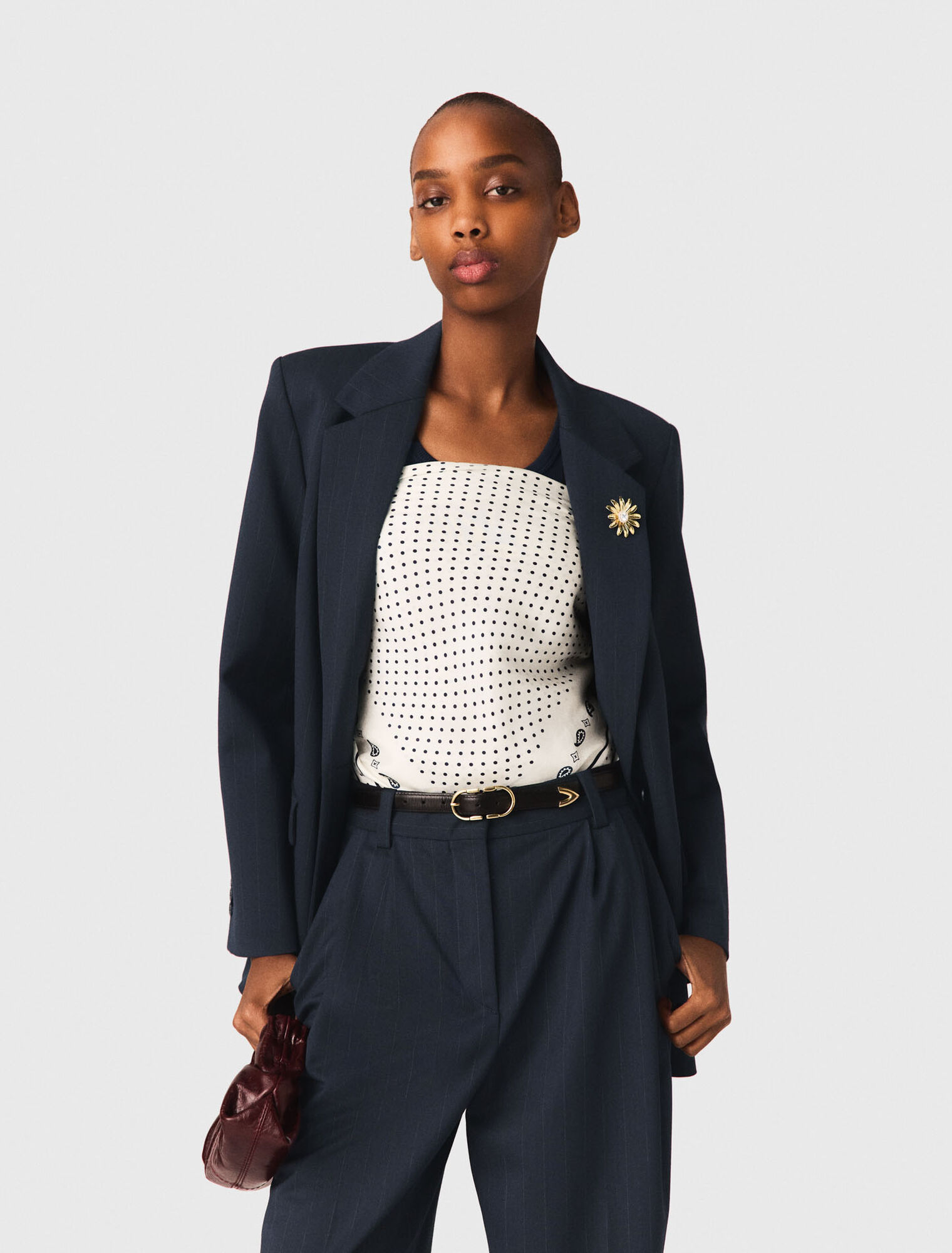 Veste de tailleur &agrave; rayures