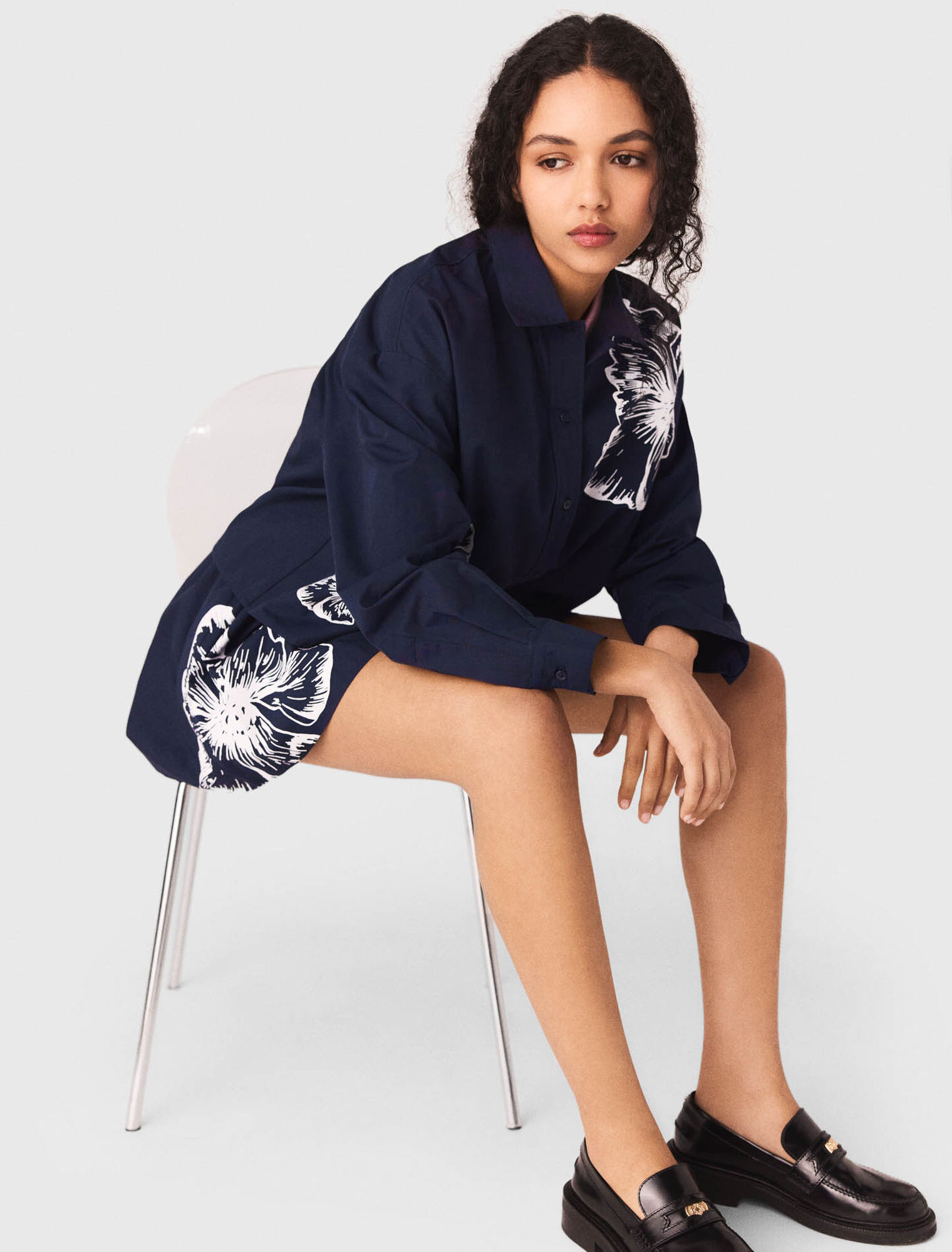 Chemise courte en coton