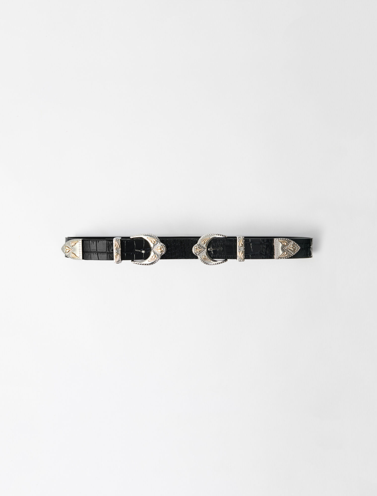 Ceinture double boucle western