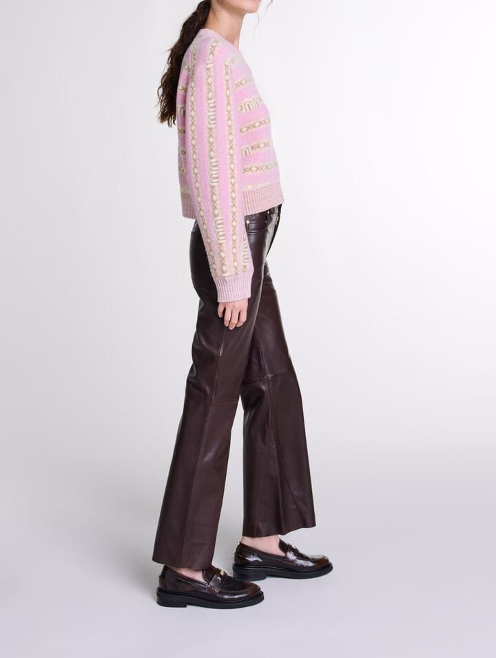 Mocassins en cuir bross&eacute;