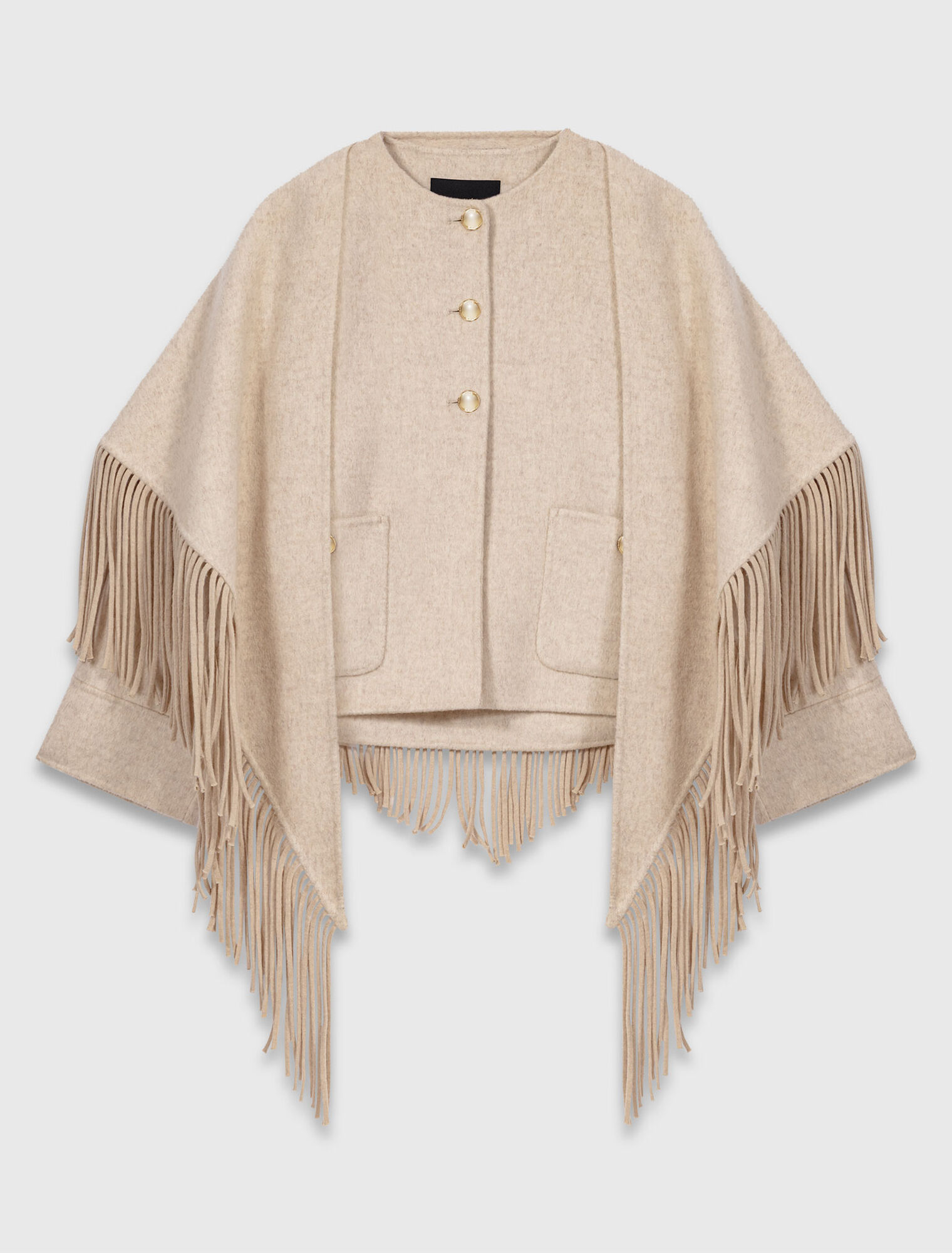 Manteau court en laine