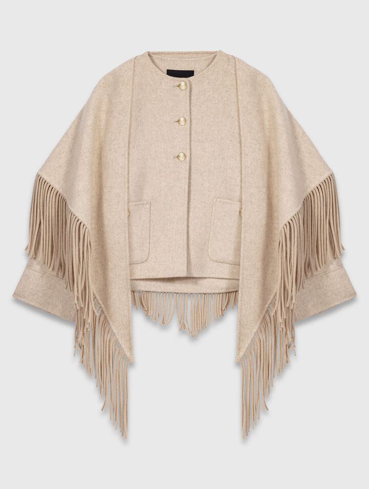 Manteau court en laine