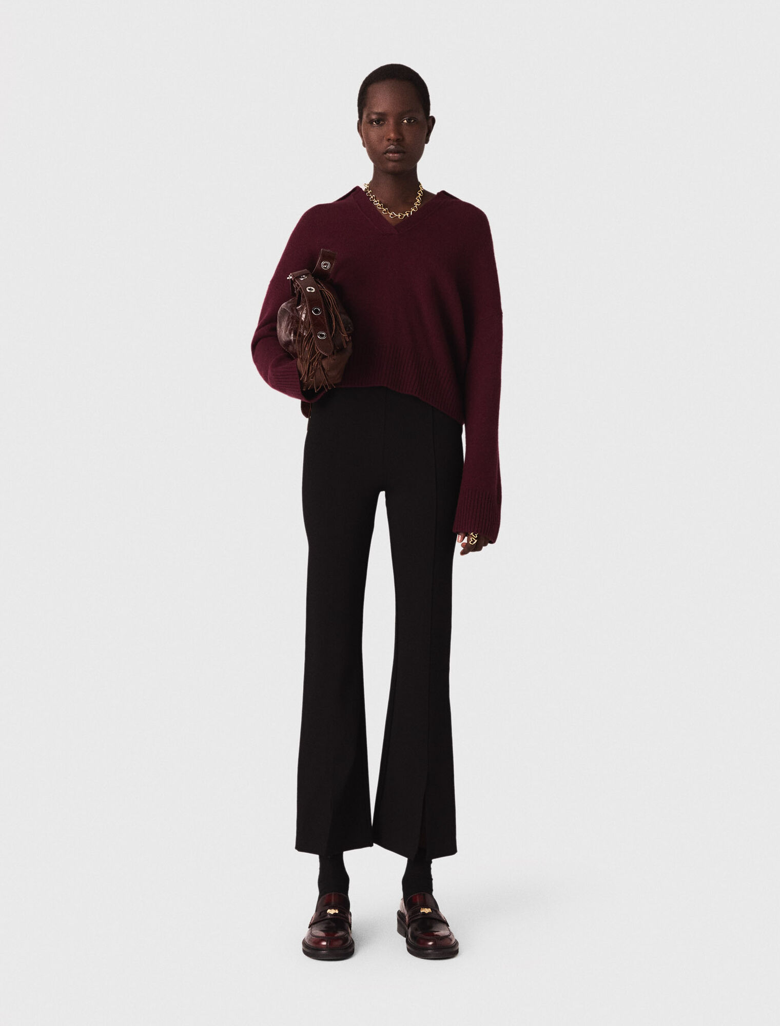 Pantalon fendu