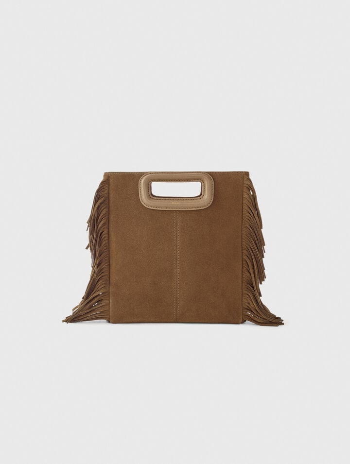 Sac M en cuir suède