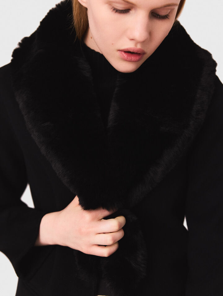 Manteau mi-long double face