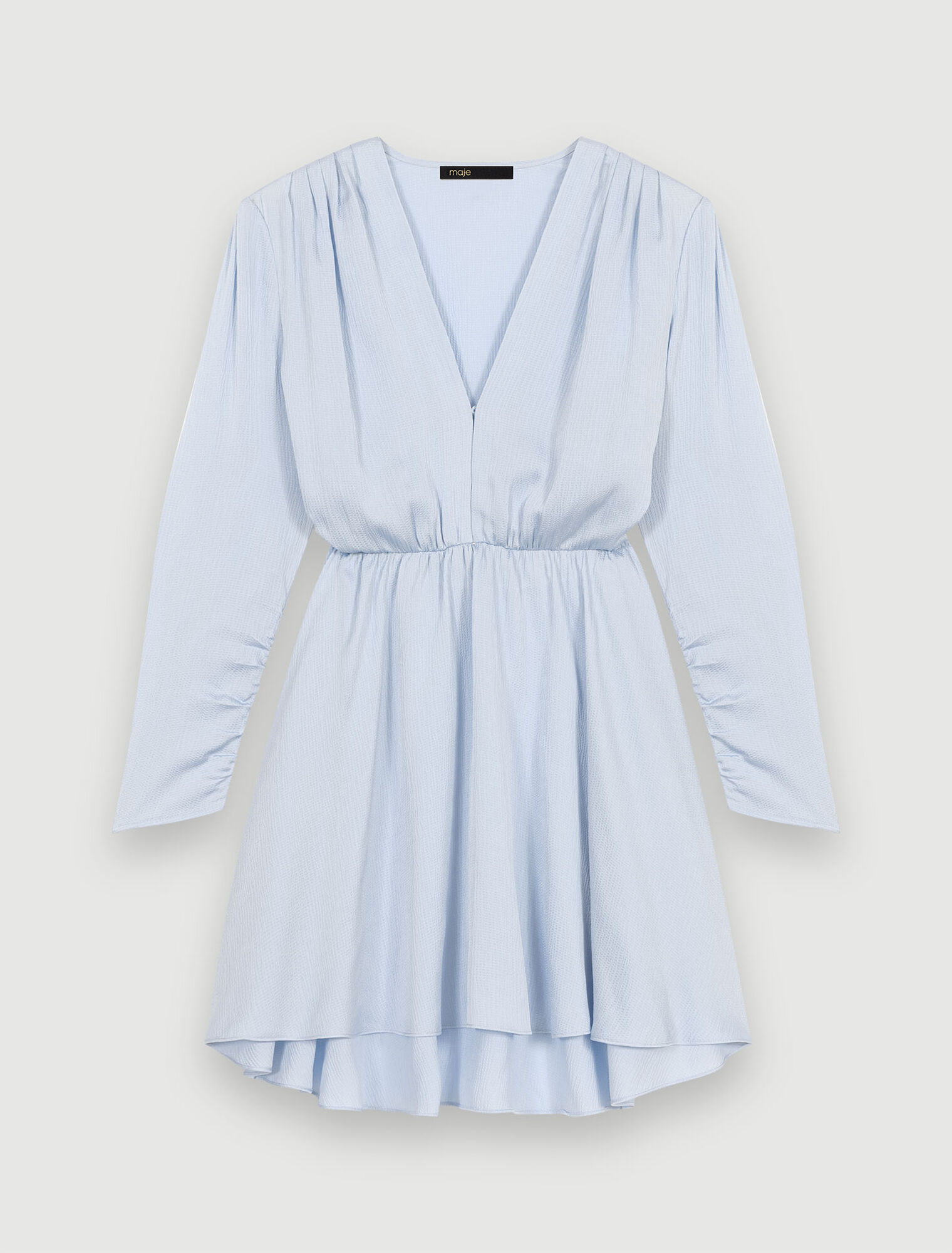 Robe bleu ciel cintrée
