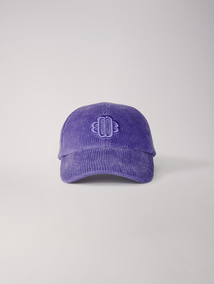Casquette en velours