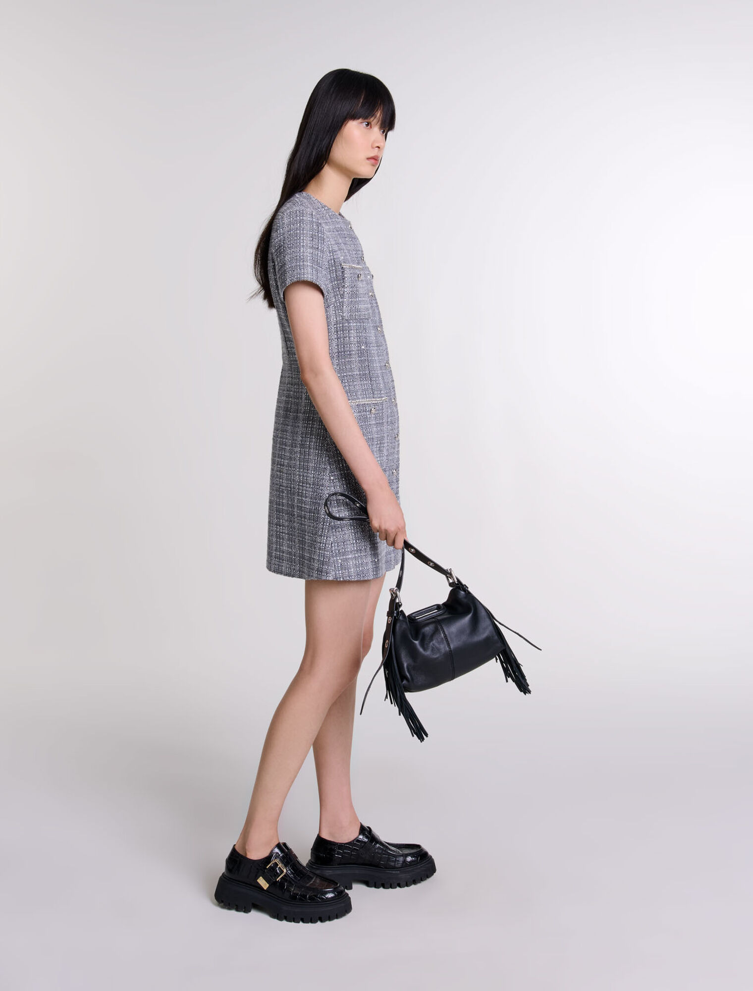 Robe en tweed