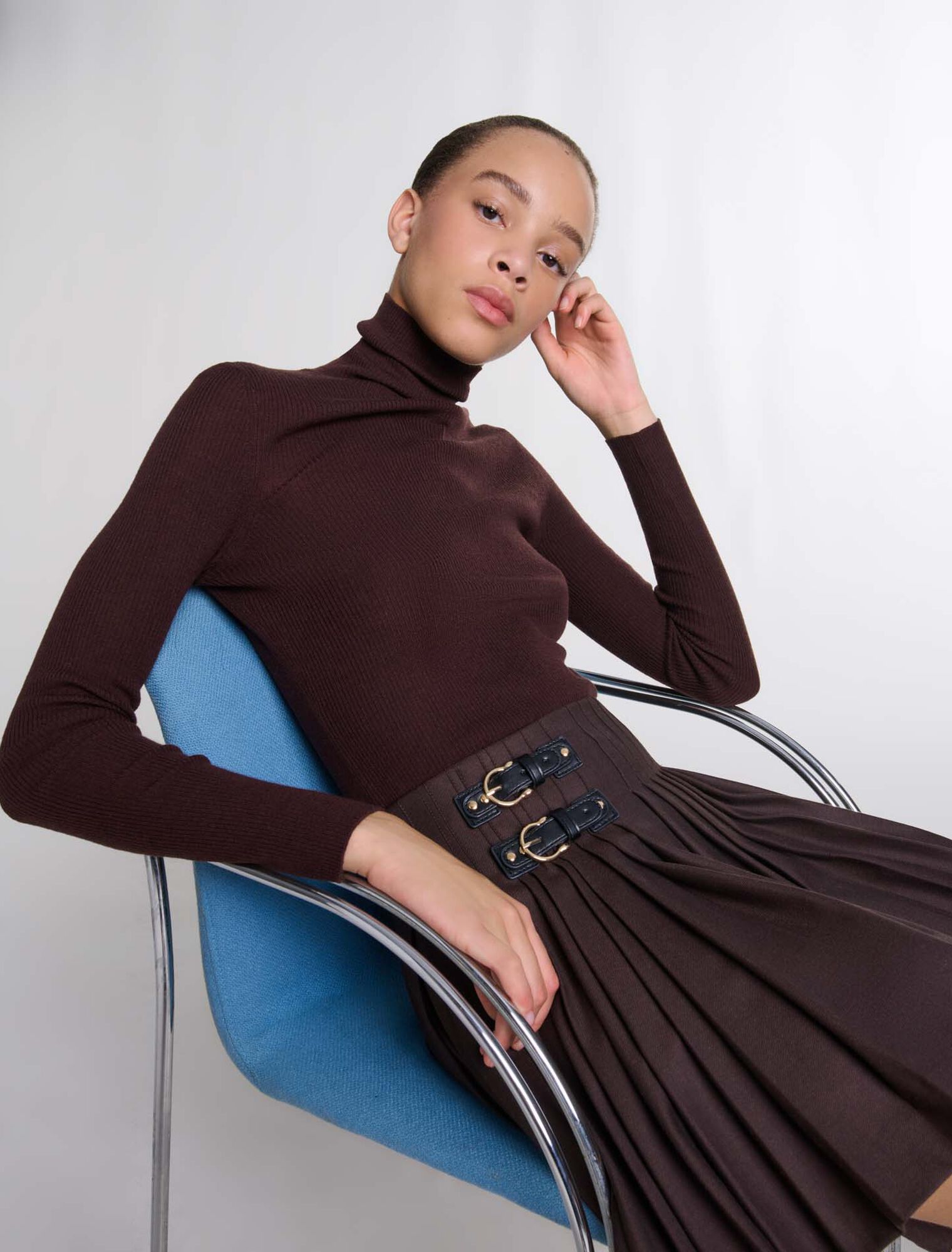 Pull en laine et soie