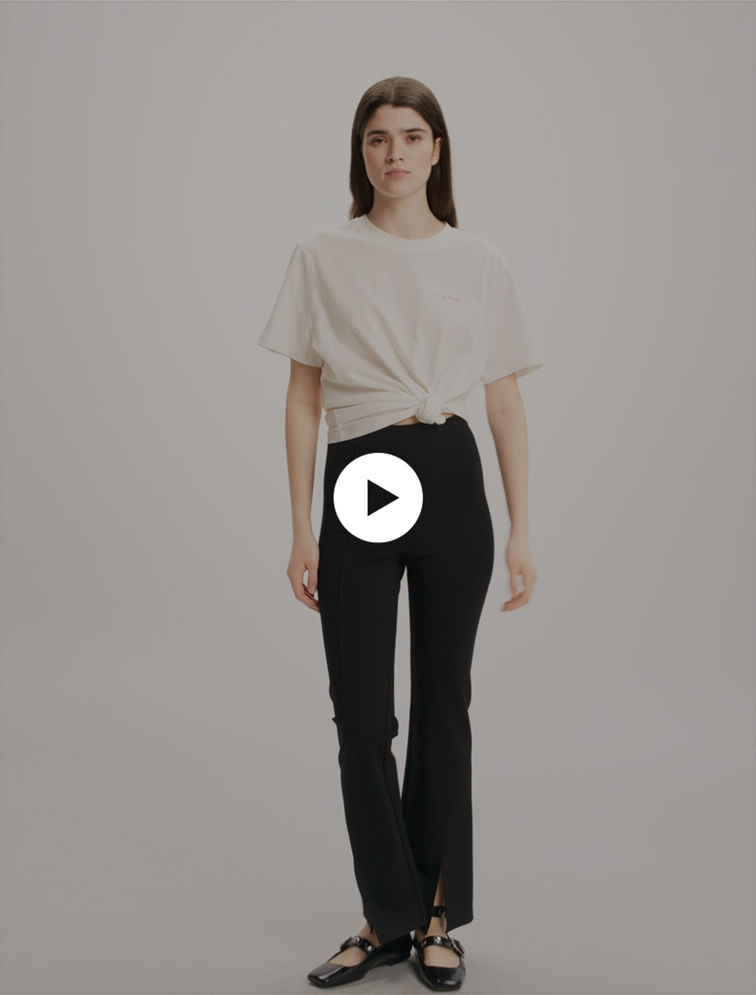 Pantalon fendu