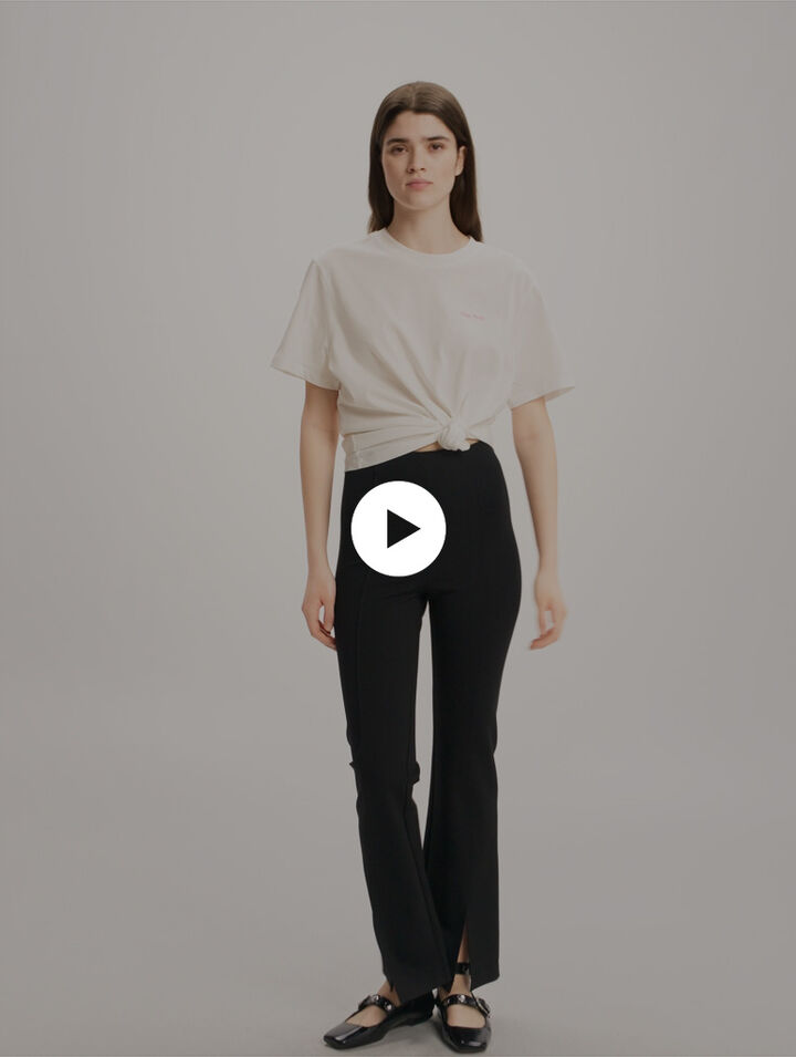 Pantalon fendu