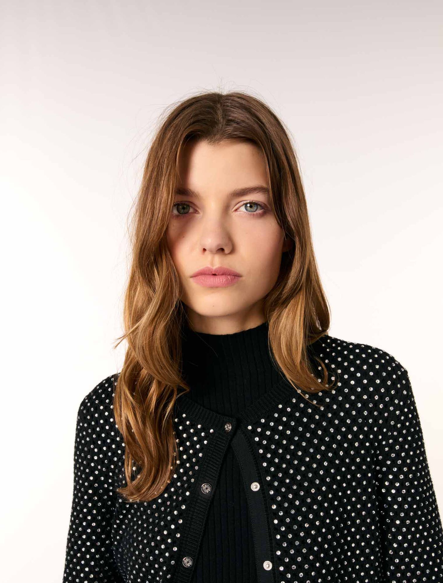 Cardigan à strass