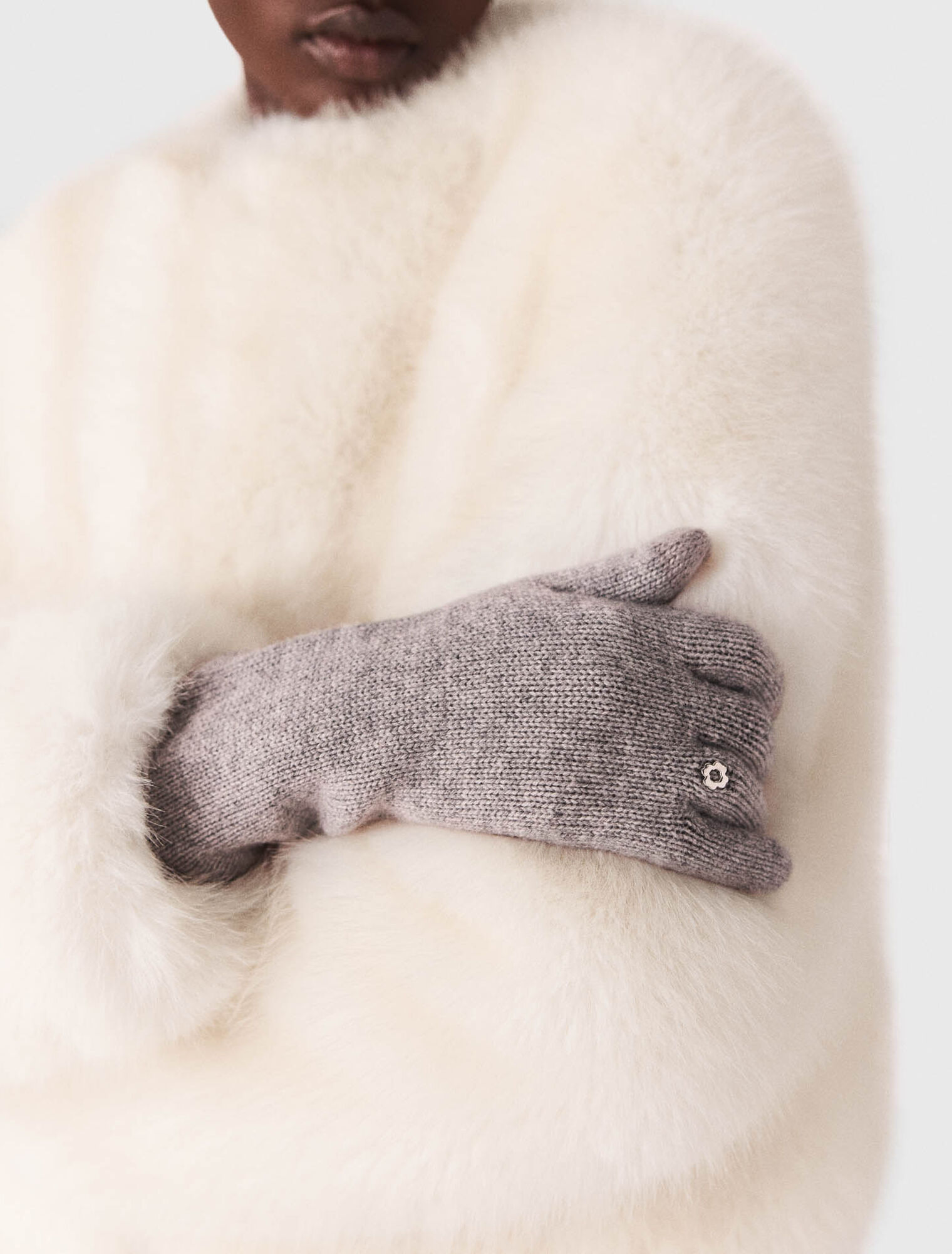 Gants longs en laine et cachemire
