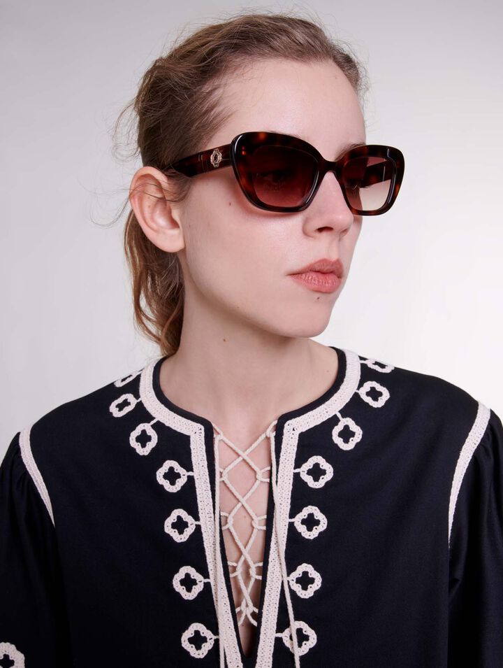 Lunettes cat eye en ac&eacute;tate