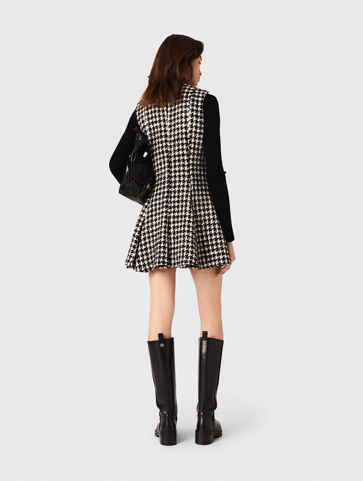 Robe en tweed évasée