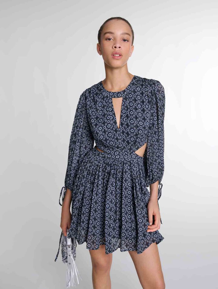 Robe courte imprimé Clover
