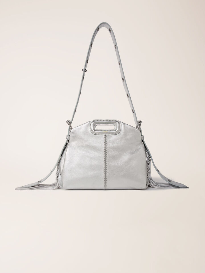 Sac Miss M Mini en cuir métal