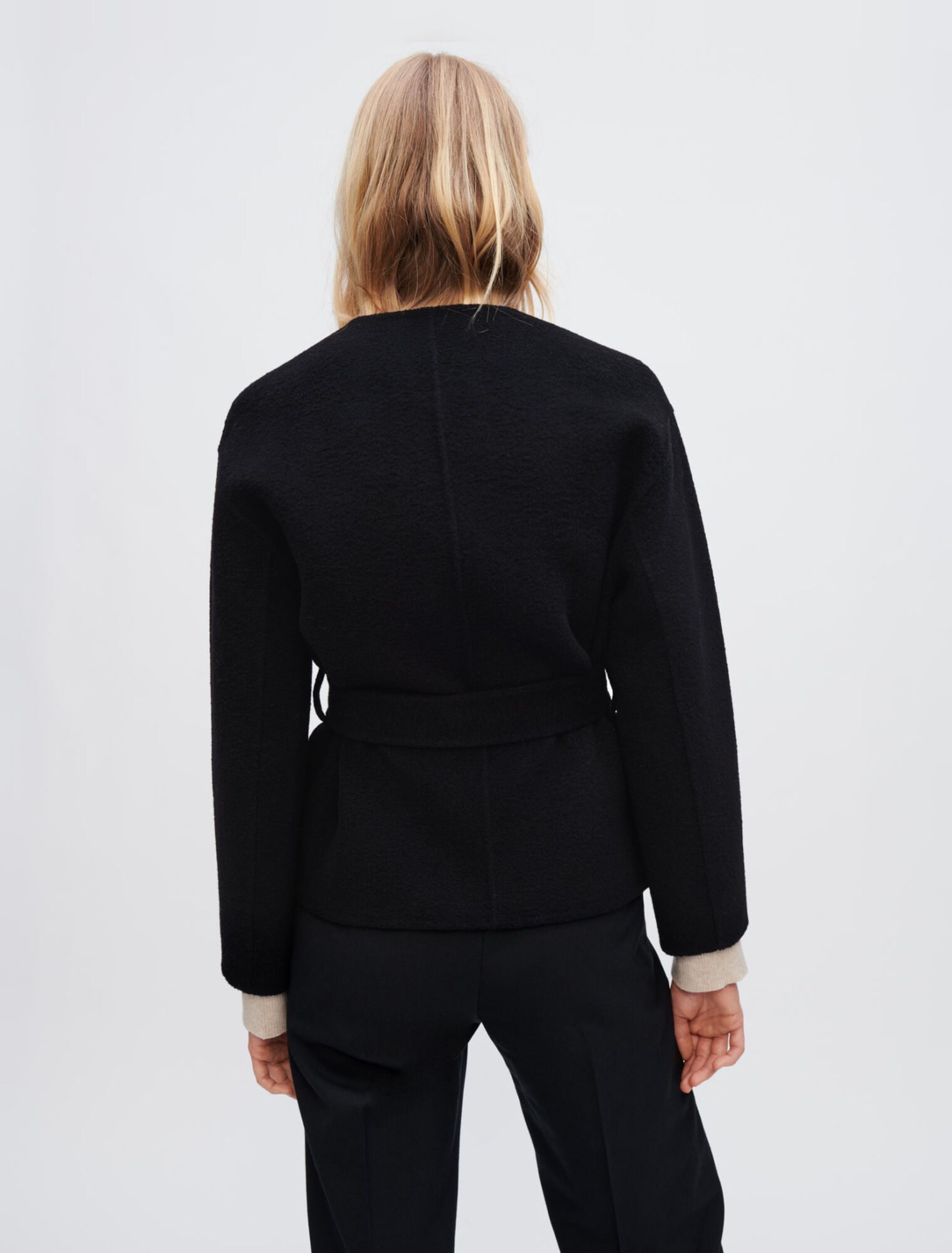 Manteau en double face texturé