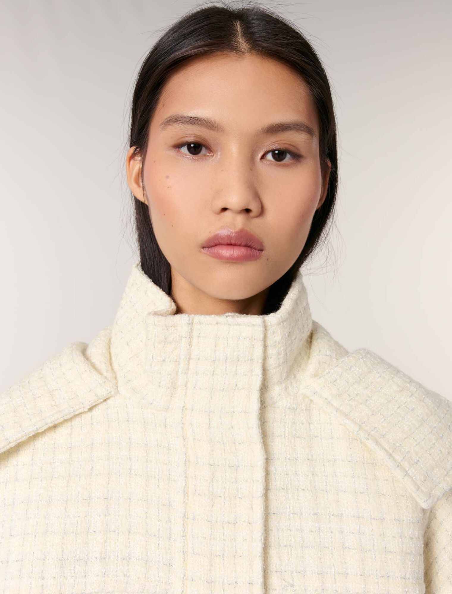 Doudoune en tweed