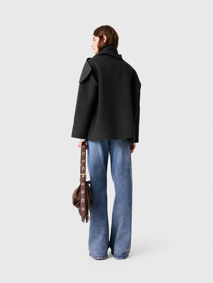 Manteau echarpe amovible