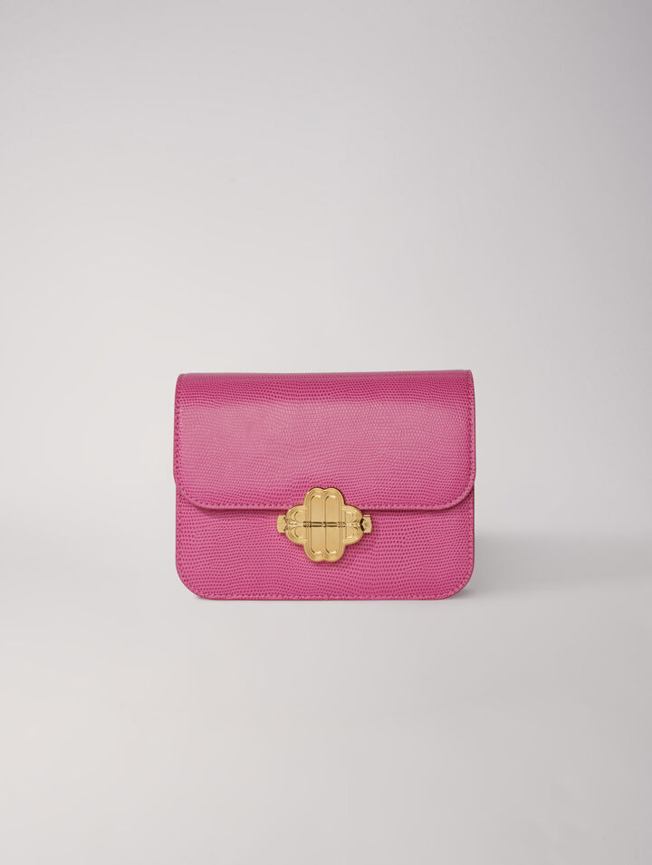 Sac Clover en cuir effet lézard