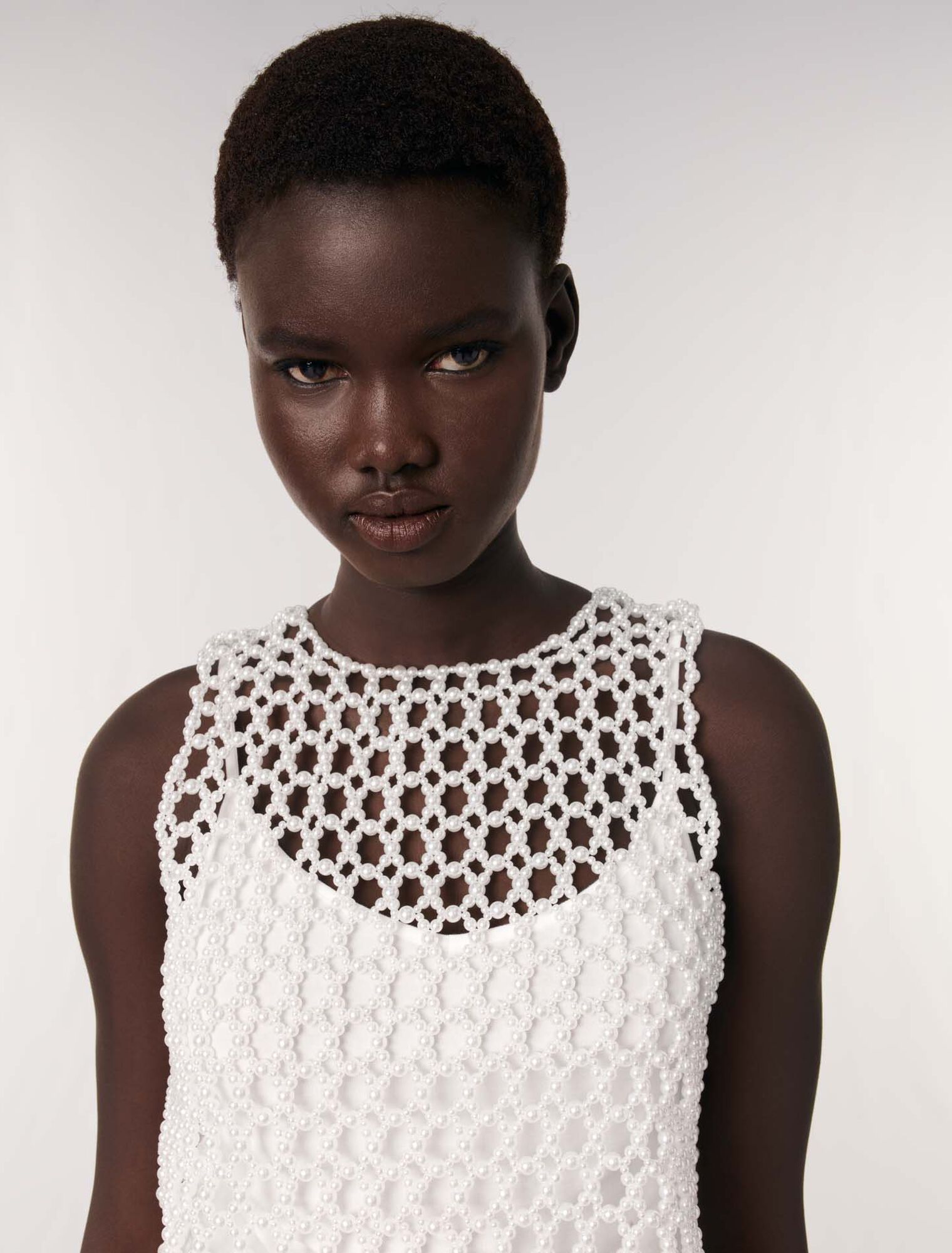 Top en perles