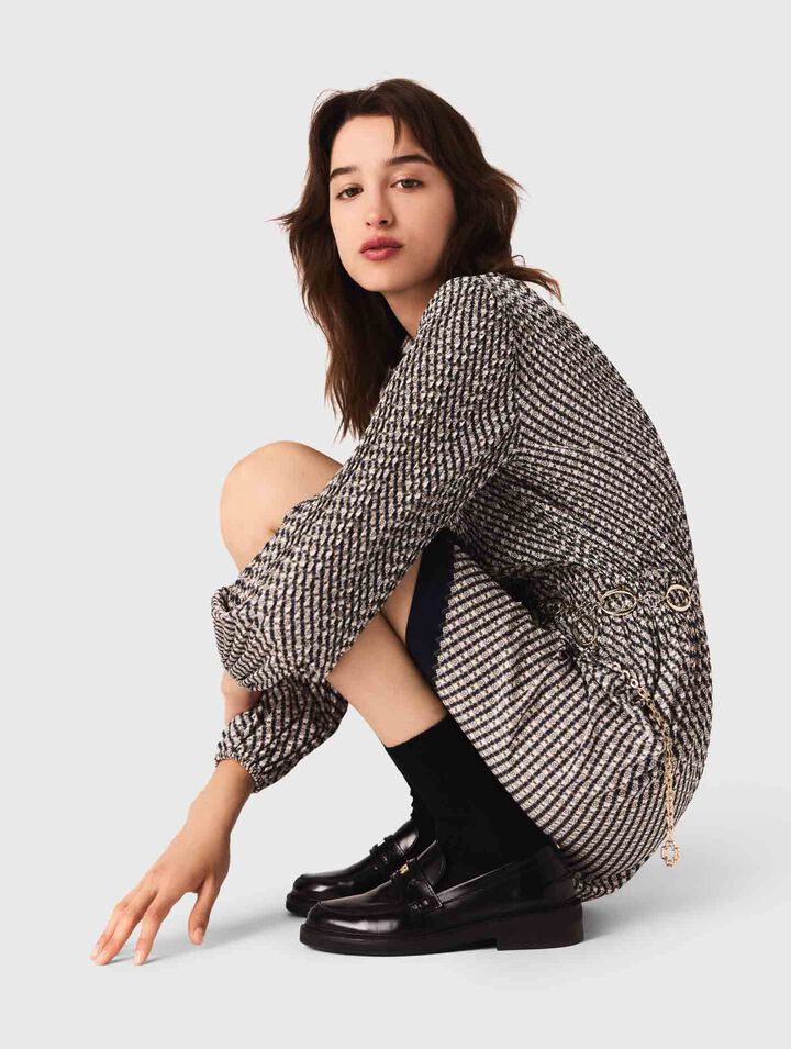 Robe plissée imprimée