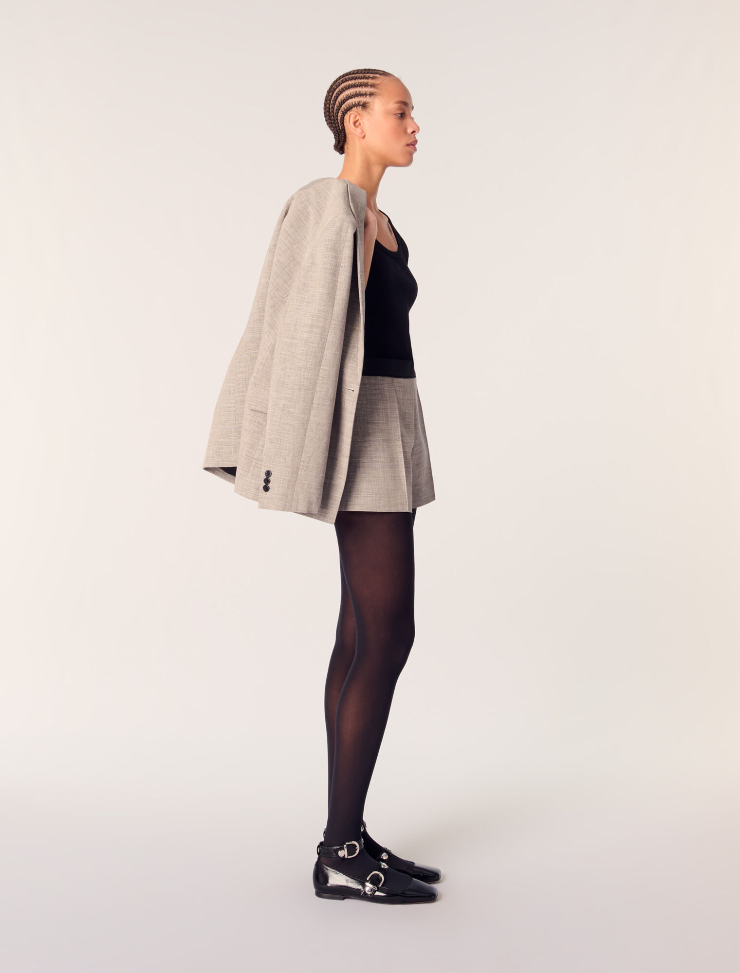 Short de tailleur à pinces