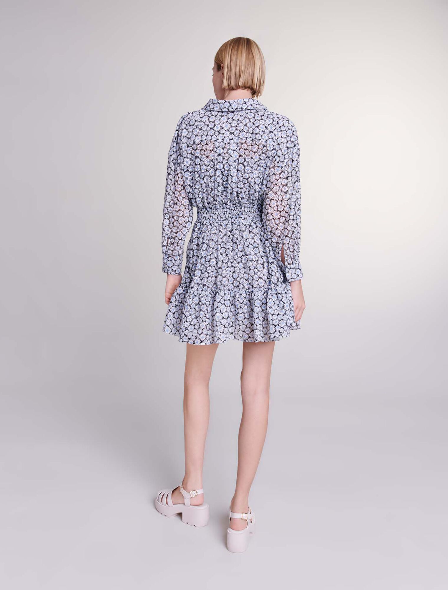 Robe courte fleurie