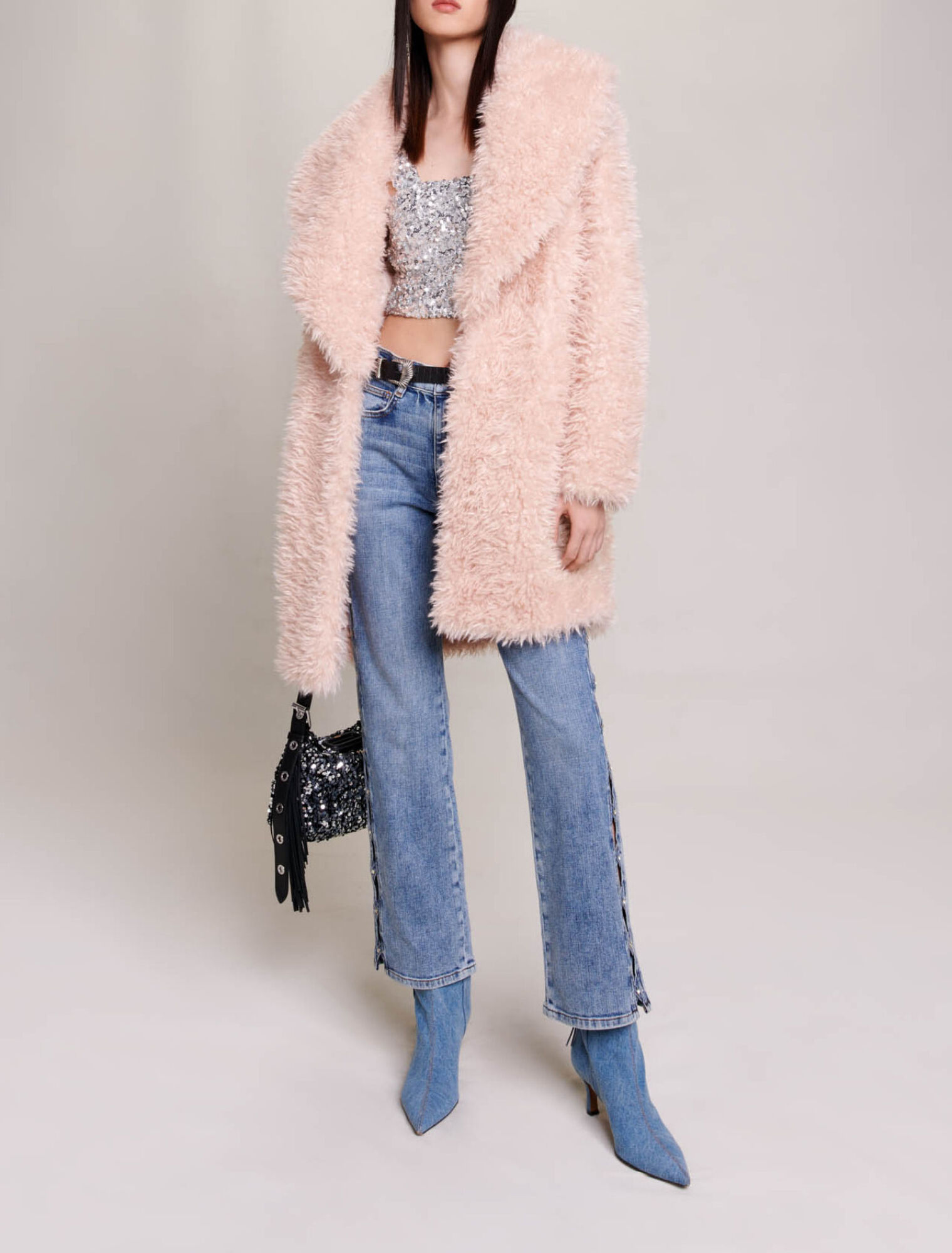 Manteau en fausse fourrure