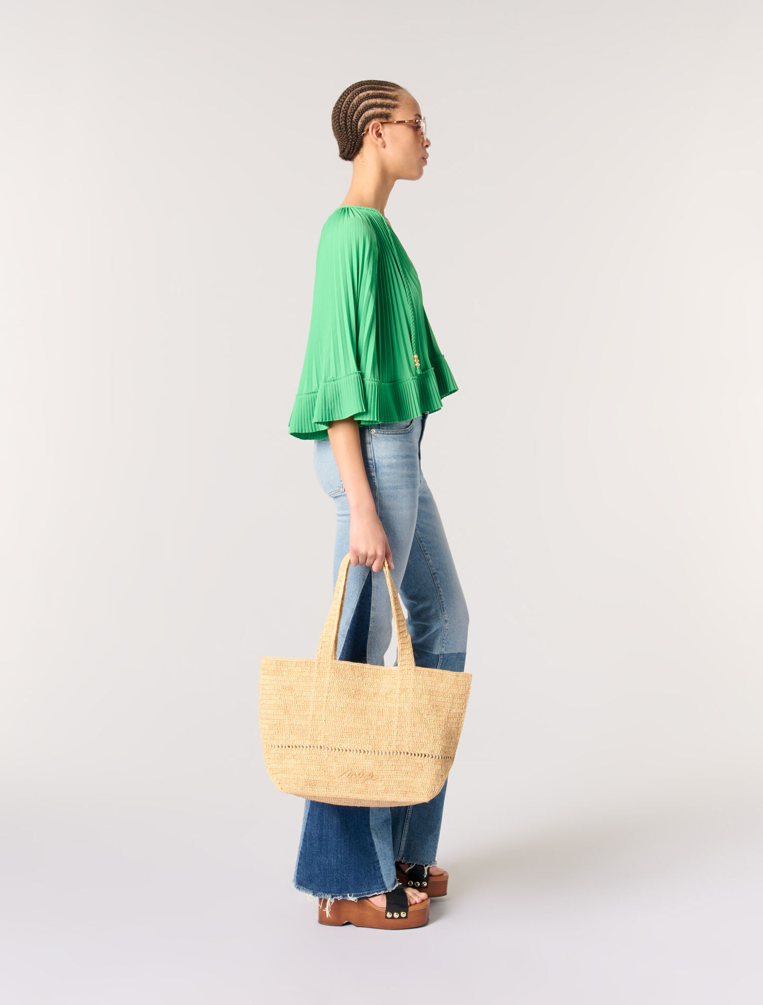 Top plissé effet cape