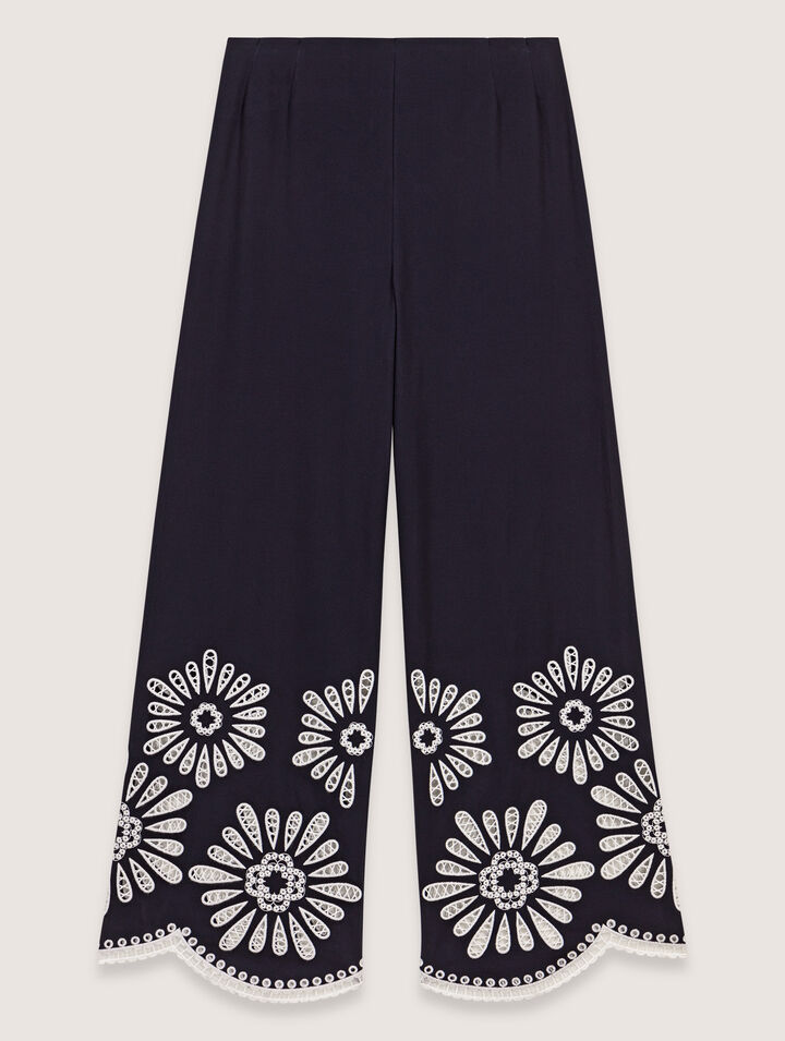 Pantalon avec détails crochet